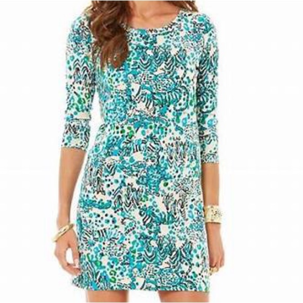 Lilly Pulitzer Corine Dress with gold button accents size XXS